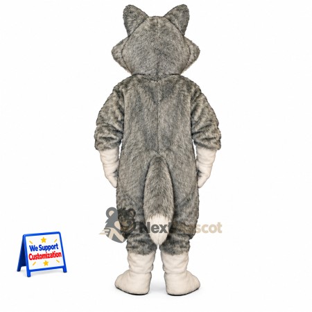 Wolf Mascot Costume - Gray for Fan Events Wolf Mascot Costume - Gray for Fan Events