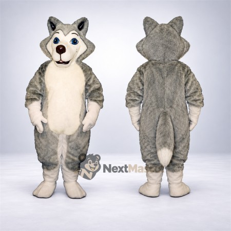 Wolf Mascot Costume - Gray for Fan Events Wolf Mascot Costume - Gray for Fan Events