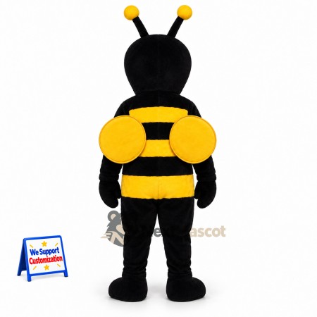 Bee Mascot Costume - Yellow, Black Legs and Yellow Wings Bee Mascot Costume - Yellow, Black Legs and Yellow Wings