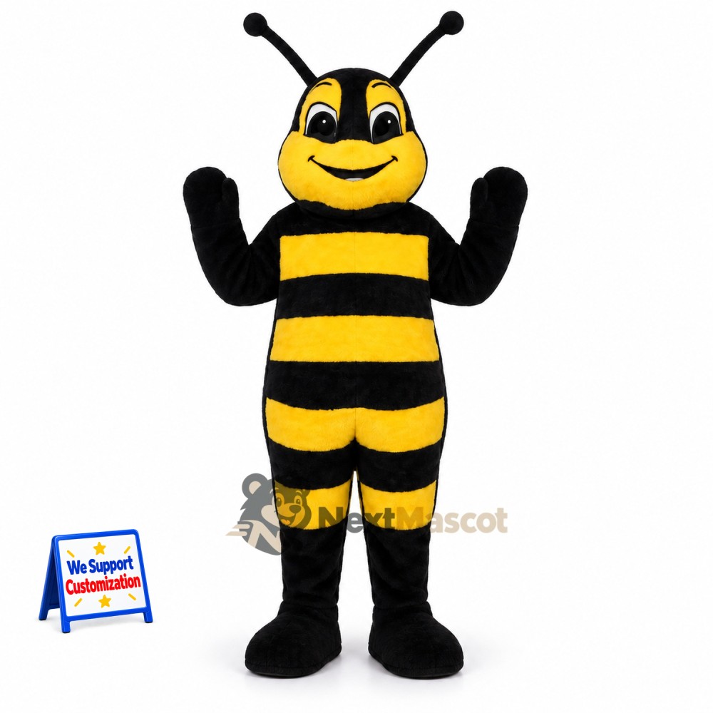 Bee Mascot Costume - Yellow, White Ankles Bee Mascot Costume - Yellow, White Ankles