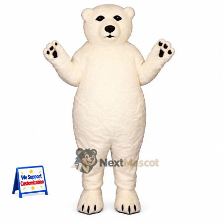 Bear Mascot Costume - White for Team Events Bear Mascot Costume - White for Team Events