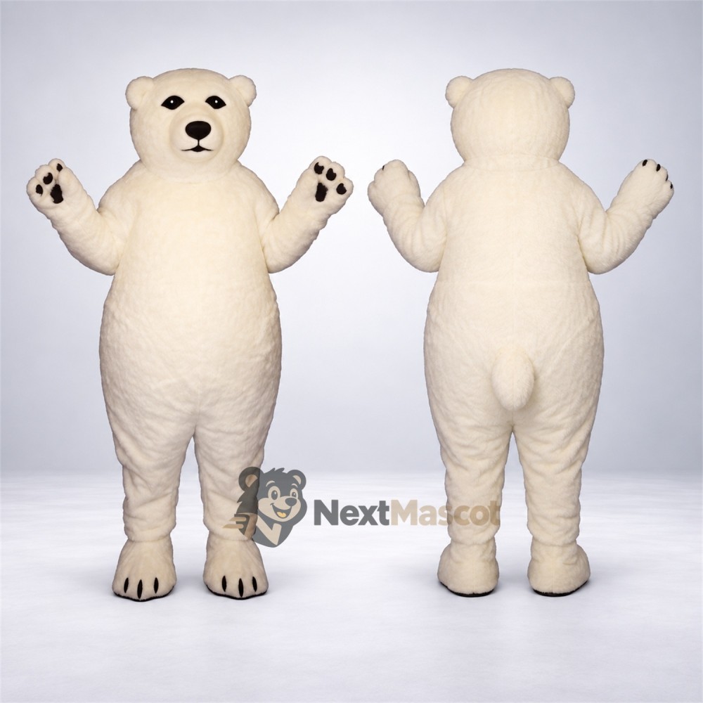 Bear Mascot Costume - White for Team Events Bear Mascot Costume - White for Team Events