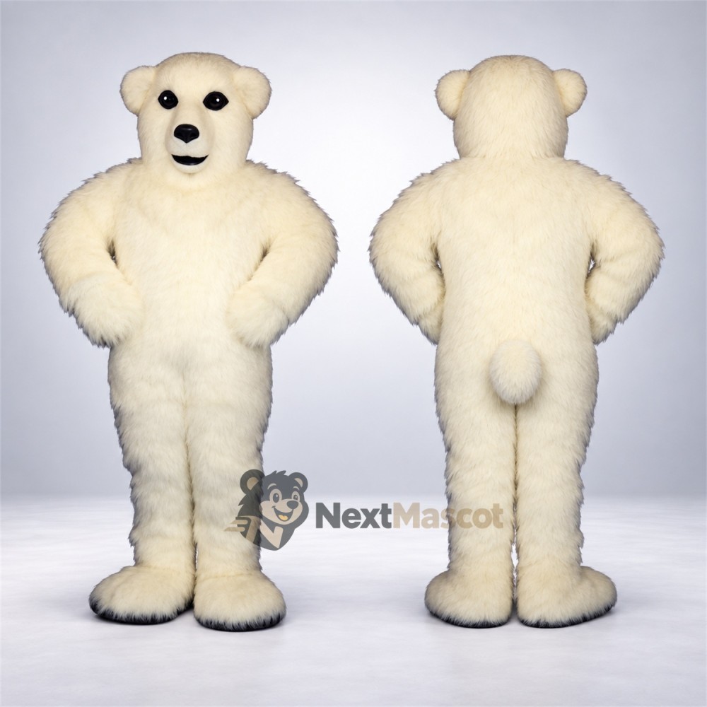 Bear Mascot Costume - White for Carnivals Bear Mascot Costume - White for Carnivals