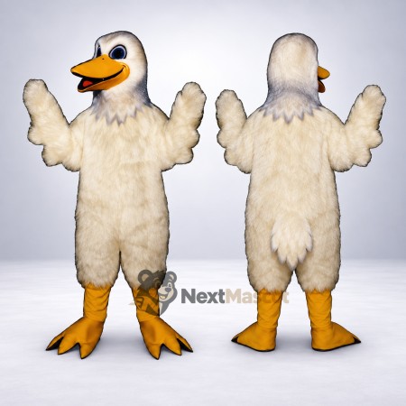 Duck Mascot Costume - White, Orange Bill Duck Mascot Costume - White, Orange Bill