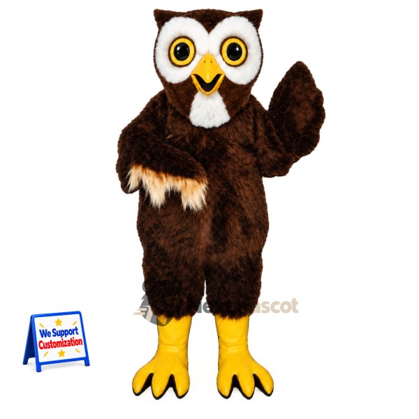 Owl Mascot Costume - Brown for Birthday Parties