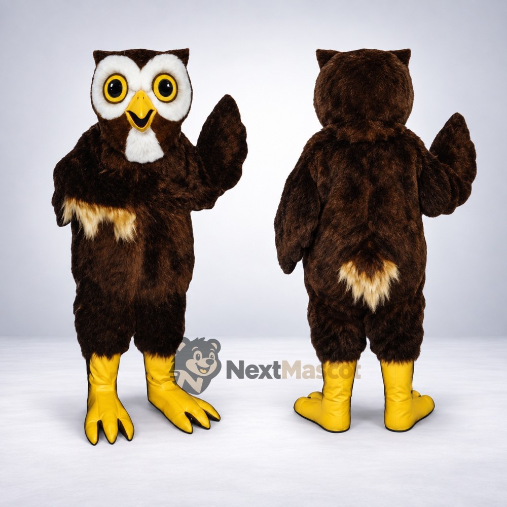 Owl Mascot Costume - Brown for Birthday Parties Owl Mascot Costume - Brown for Birthday Parties