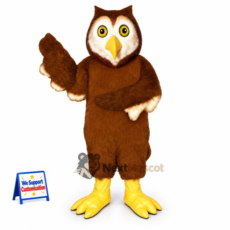 Owl Mascot Costume - Brown for Sports Days Owl Mascot Costume - Brown for Sports Days