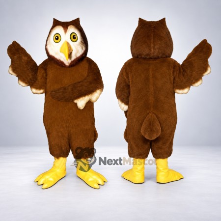 Owl Mascot Costume - Brown for Sports Days Owl Mascot Costume - Brown for Sports Days