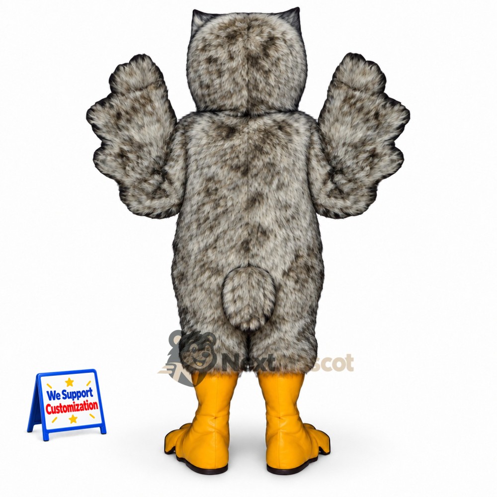 Owl Mascot Costume - Gray for Community Events Owl Mascot Costume - Gray for Community Events
