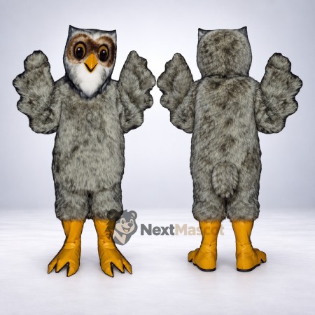 Owl Mascot Costume - Gray for Community Events Owl Mascot Costume - Gray for Community Events