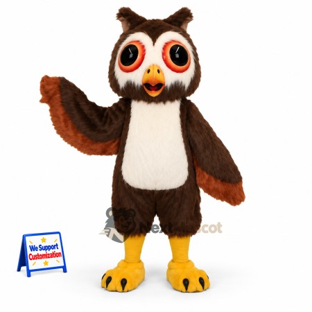 Owl Mascot Costume - Brown for School Spirit Owl Mascot Costume - Brown for School Spirit