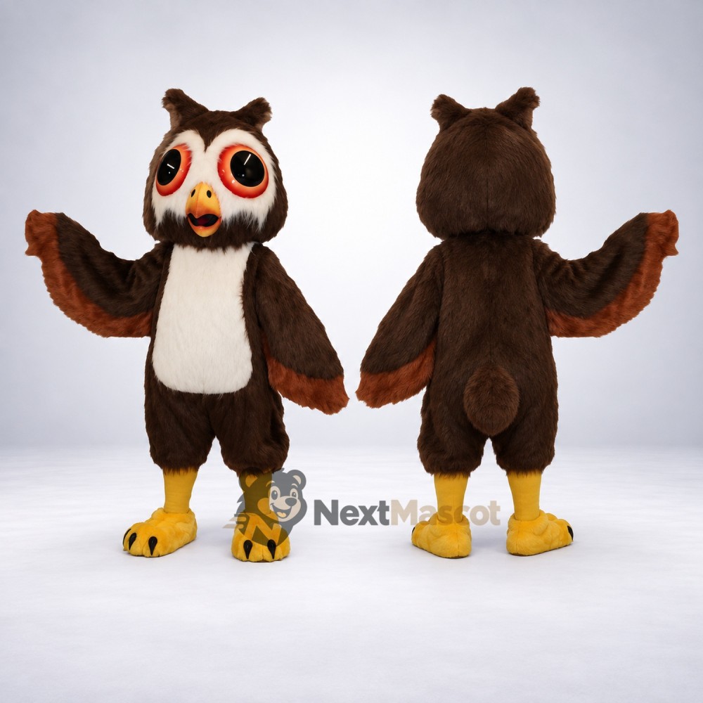 Owl Mascot Costume - Brown for School Spirit Owl Mascot Costume - Brown for School Spirit