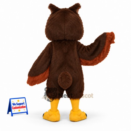 Owl Mascot Costume - Brown for School Spirit Owl Mascot Costume - Brown for School Spirit