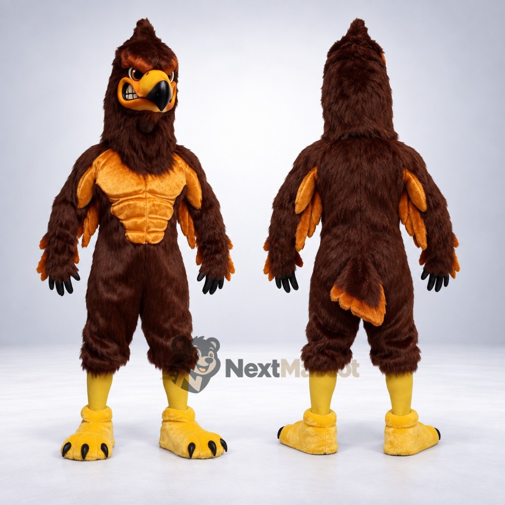 Eagle Mascot Costume - Brown for Sports Days Eagle Mascot Costume - Brown for Sports Days
