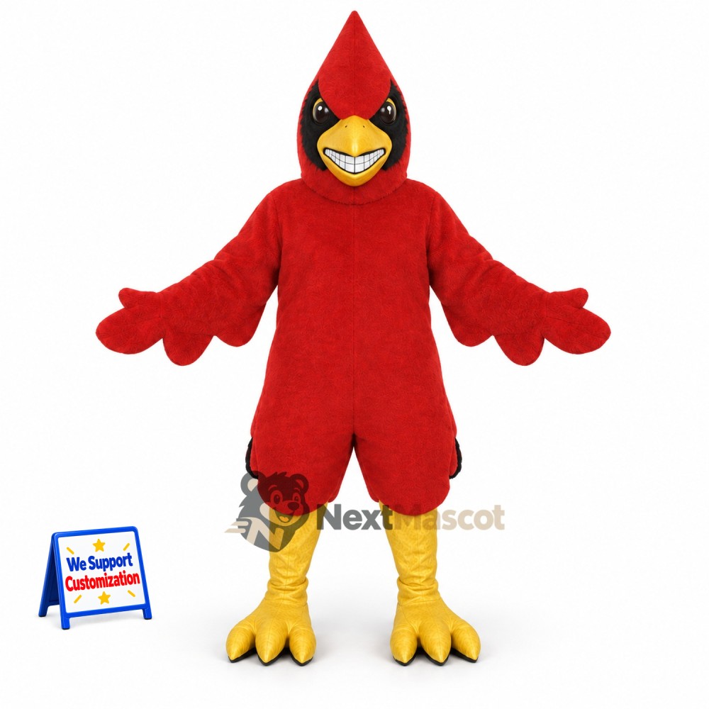 Cardinal Mascot Costume - Red for School Spirit Cardinal Mascot Costume - Red for School Spirit