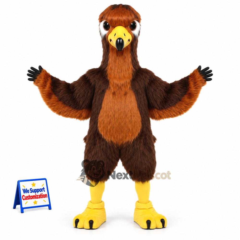 Eagle Mascot Costume - Brown for School Spirit Eagle Mascot Costume - Brown for School Spirit