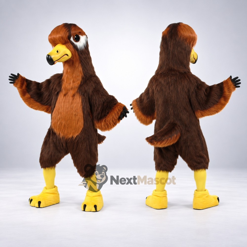 Eagle Mascot Costume - Brown for School Spirit Eagle Mascot Costume - Brown for School Spirit