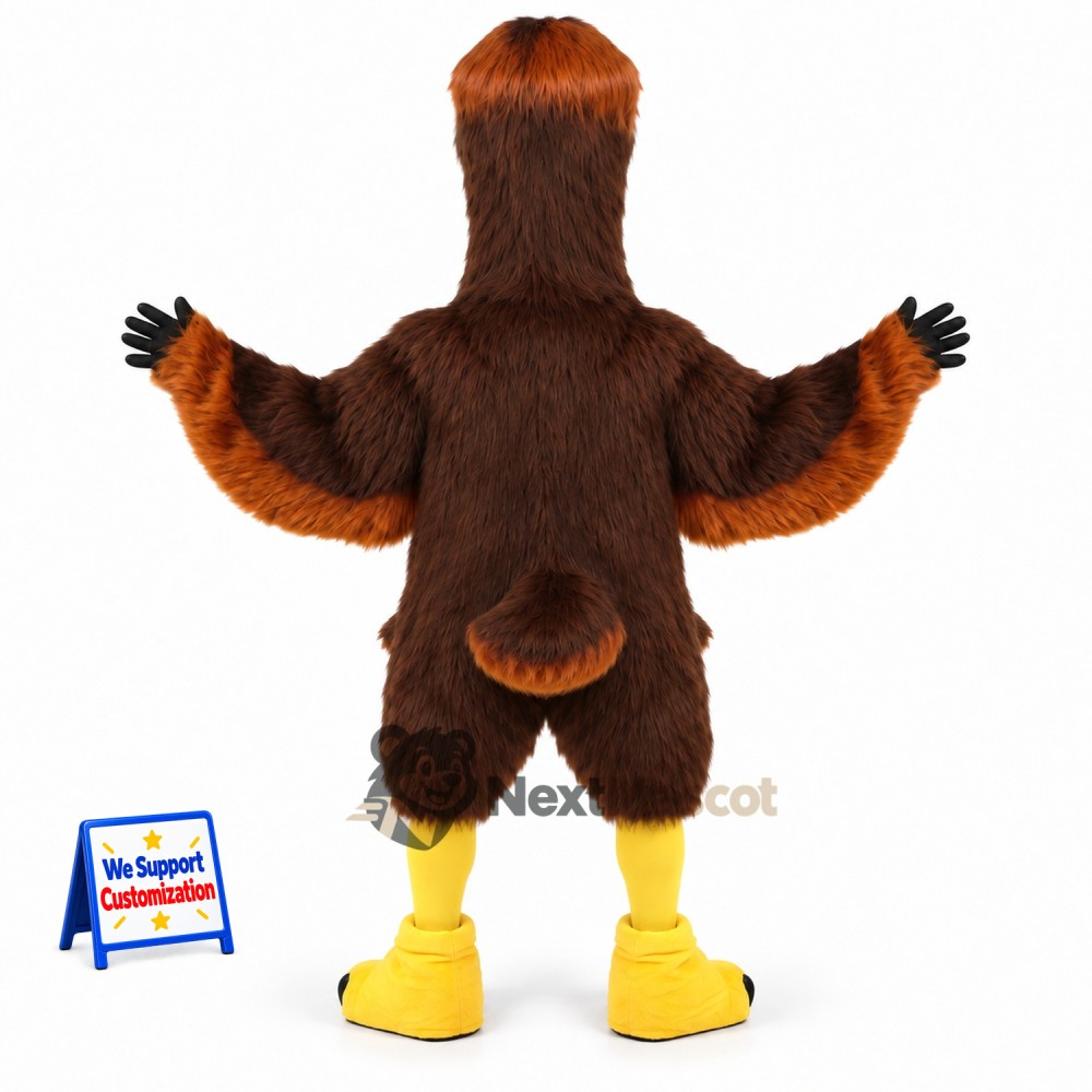 Eagle Mascot Costume - Brown for School Spirit Eagle Mascot Costume - Brown for School Spirit