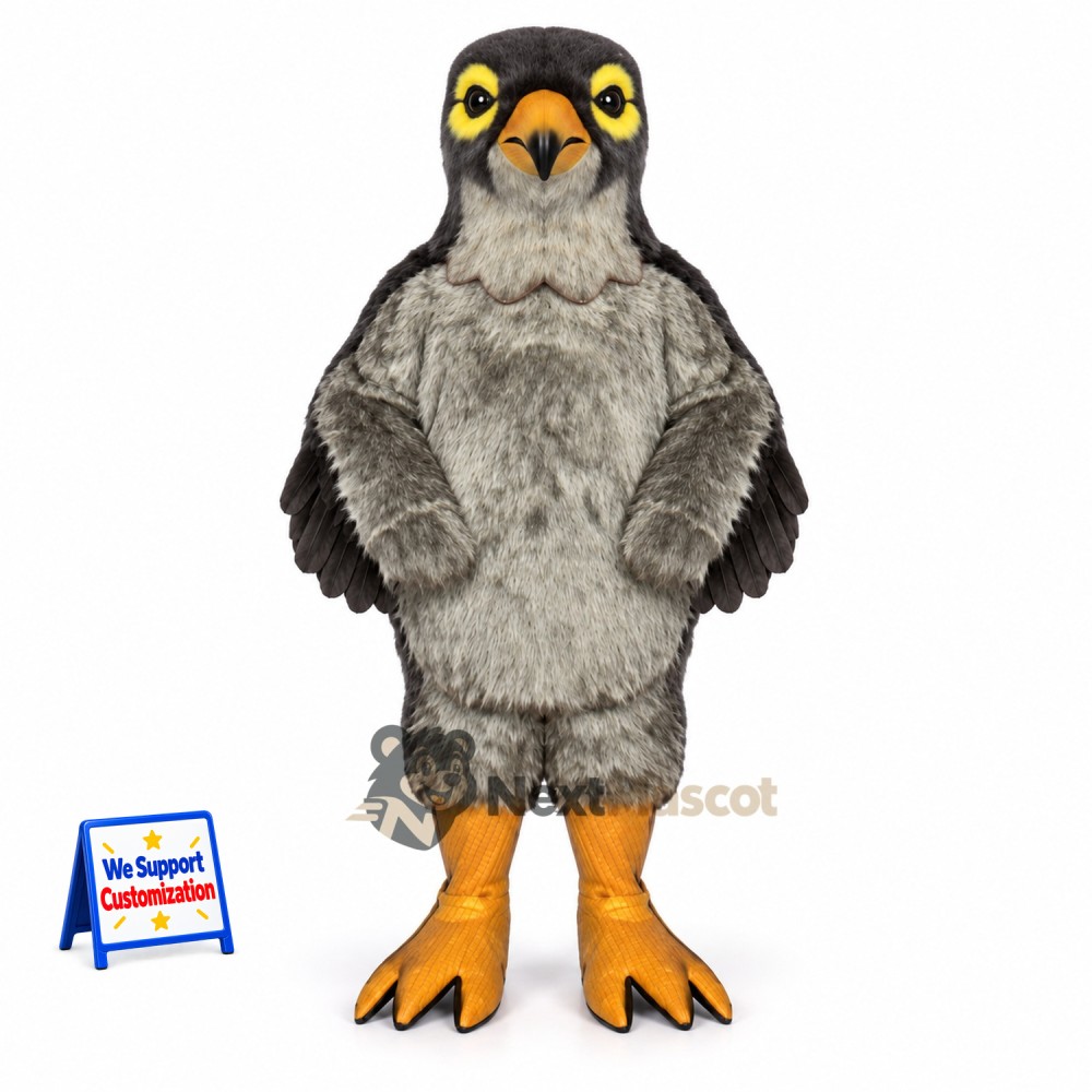 Falcon Mascot Costume - Gray Falcon Mascot Costume - Gray
