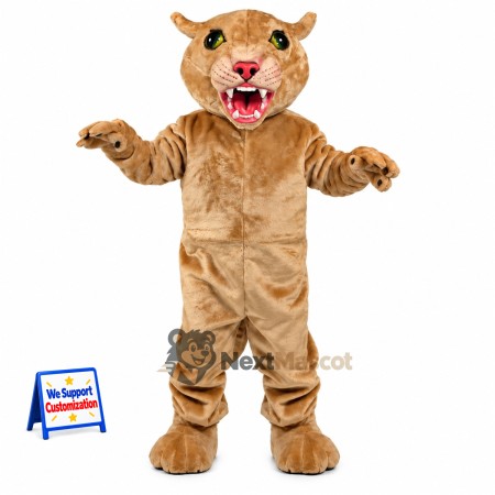 Cougar Mascot Costume - Tan Cougar Mascot Costume - Tan