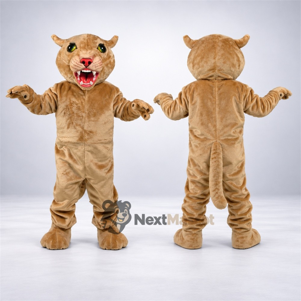 Cougar Mascot Costume - Tan Cougar Mascot Costume - Tan