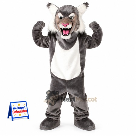 Cougar Mascot Costume - Gray Cougar Mascot Costume - Gray