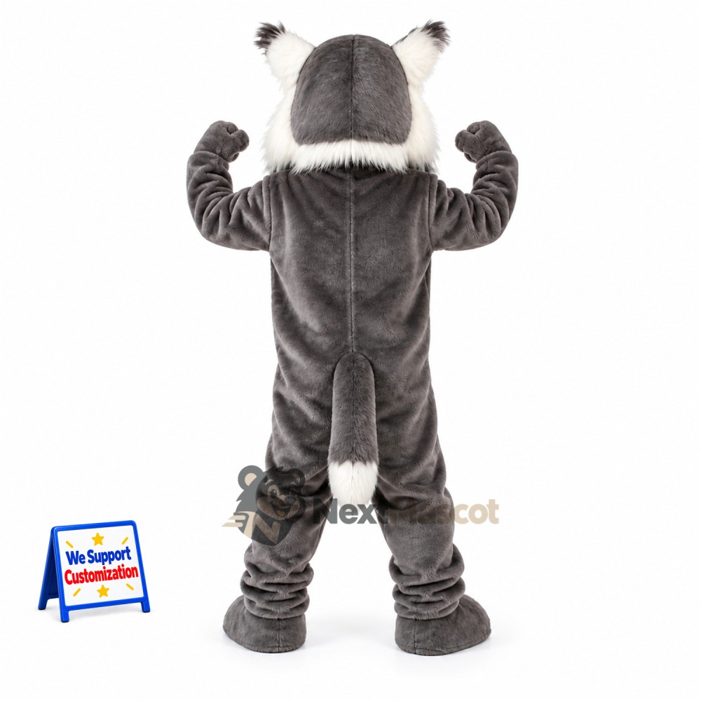 Cougar Mascot Costume - Gray Cougar Mascot Costume - Gray