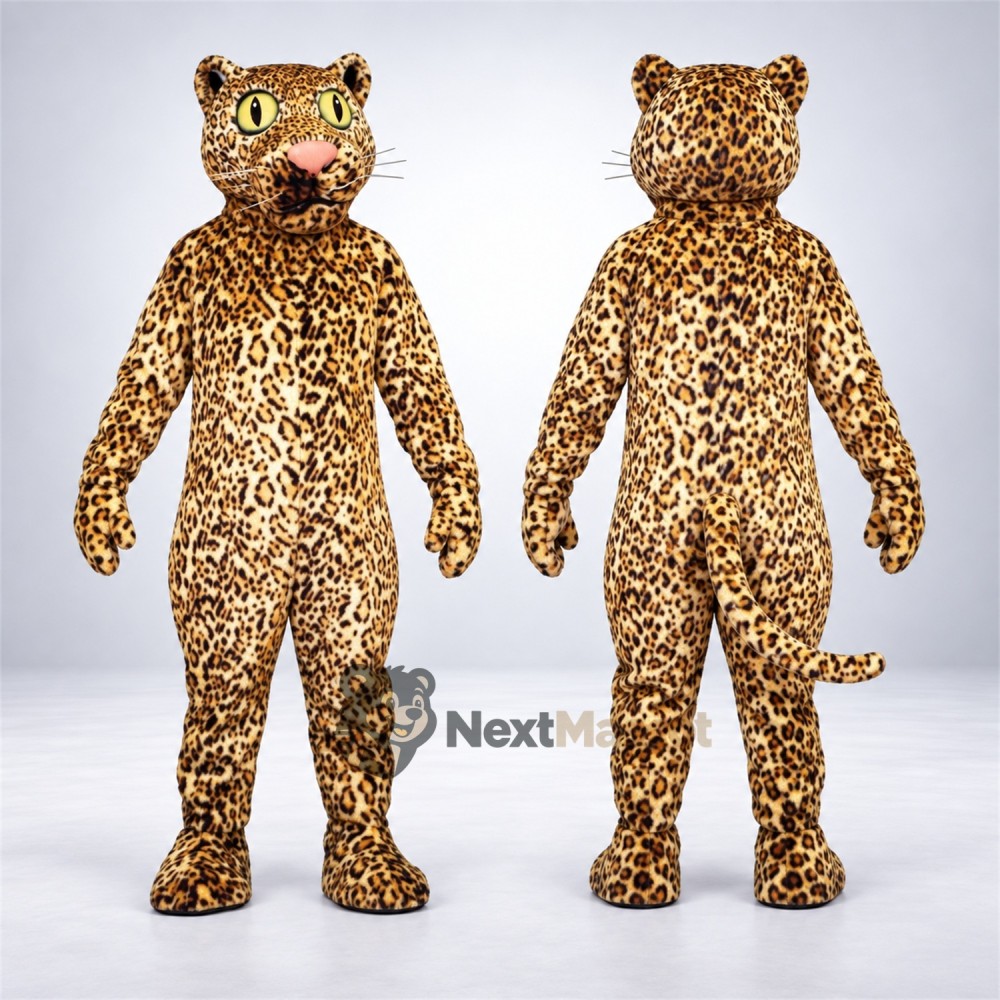 Leopard Mascot Costume - Spotted for Family Events Leopard Mascot Costume - Spotted for Family Events