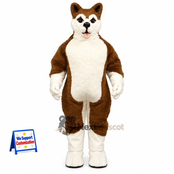 Husky Mascot Costume - Brown