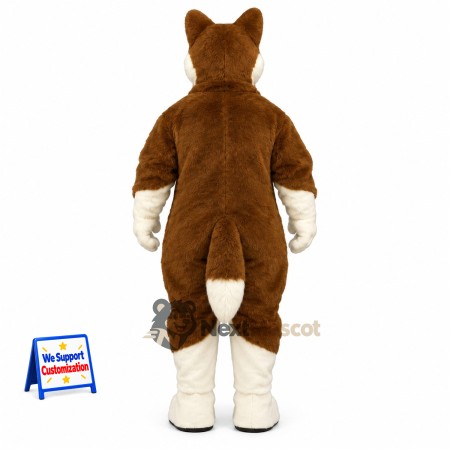 Husky Mascot Costume - Brown Husky Mascot Costume - Brown