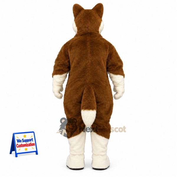 Husky Mascot Costume - Brown Husky Mascot Costume - Brown