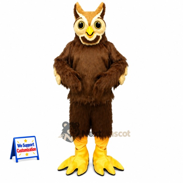 Owl Mascot Costume - Brown for Pep Rallies