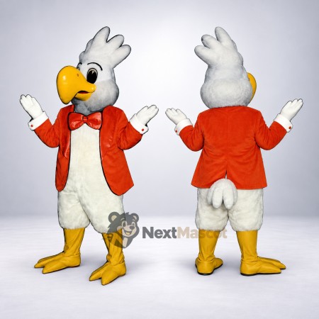 Chicken Mascot Costume - Red Jacket Chicken Mascot Costume - Red Jacket