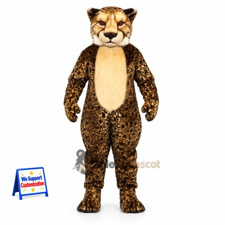 Leopard Mascot Costume - Spotted for Grand Openings Leopard Mascot Costume - Spotted for Grand Openings