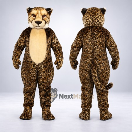 Leopard Mascot Costume - Spotted for Grand Openings Leopard Mascot Costume - Spotted for Grand Openings