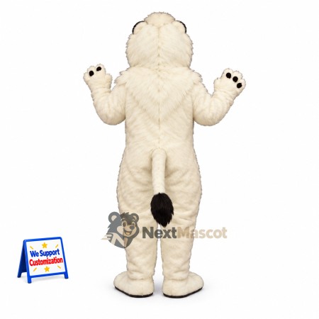 Lion Mascot Costume - White Lion Mascot Costume - White