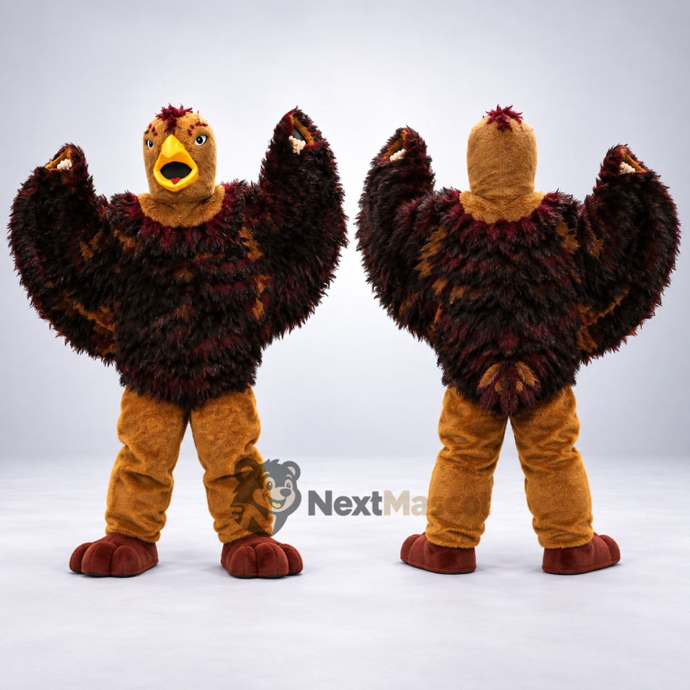 Bird Mascot Costume - Brown for School Events Bird Mascot Costume - Brown for School Events
