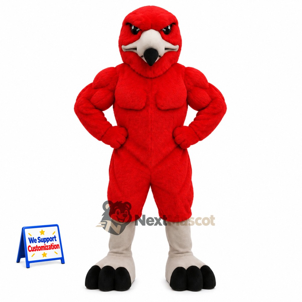 Parrot Mascot Costume - Red for Sports Days