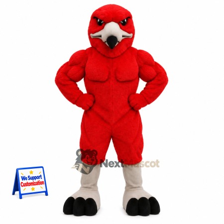 Parrot Mascot Costume - Red for Sports Days