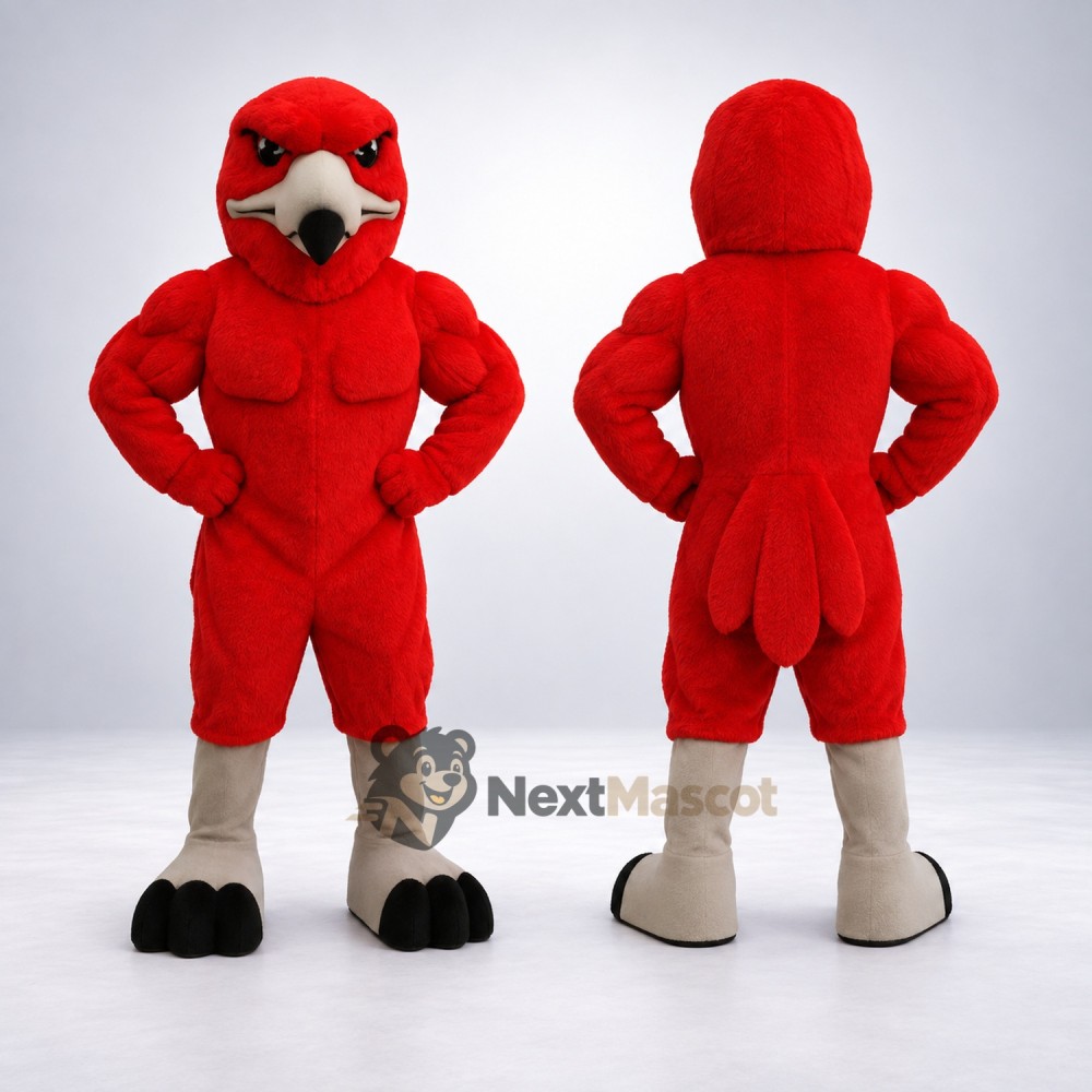 Parrot Mascot Costume - Red for Sports Days
