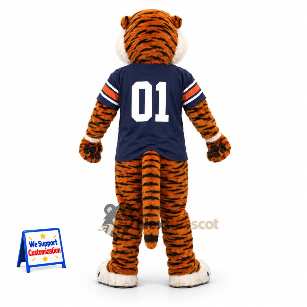 Tiger Mascot Costume - Navy Uniform Tiger Mascot Costume - Navy Uniform