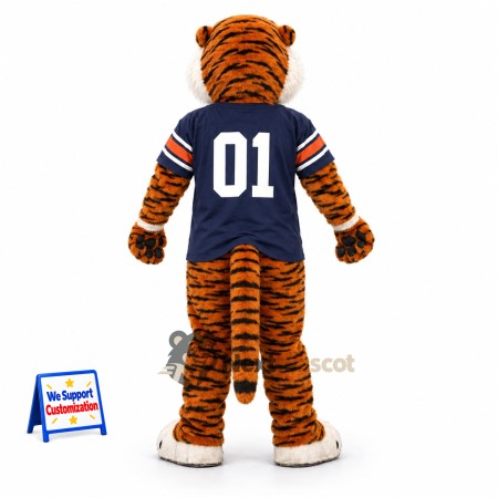 Tiger Mascot Costume - Navy Uniform Tiger Mascot Costume - Navy Uniform