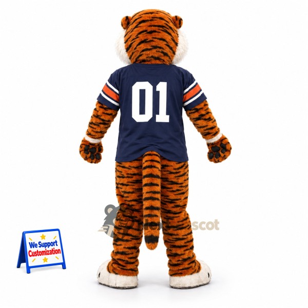 Tiger Mascot Costume - Navy Uniform Tiger Mascot Costume - Navy Uniform