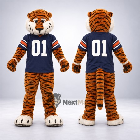 Tiger Mascot Costume - Navy Uniform Tiger Mascot Costume - Navy Uniform