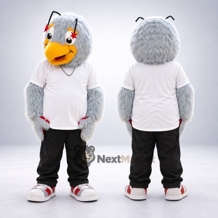 Bird Mascot Costume - Gray for Community Events Bird Mascot Costume - Gray for Community Events
