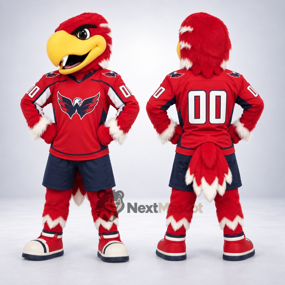 Eagle Mascot Costume - Red for Community Events Eagle Mascot Costume - Red for Community Events