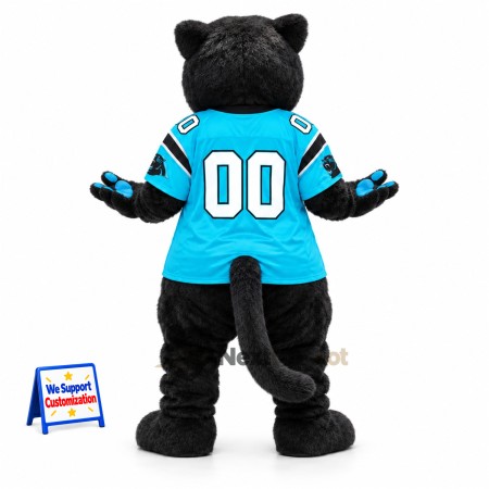Panther Mascot Costume - Black, Blue Hockey Uniform Panther Mascot Costume - Black, Blue Hockey Uniform