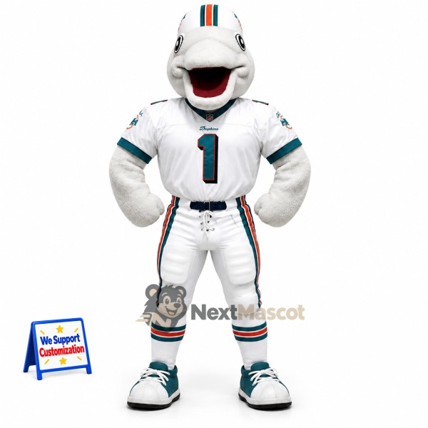 Dolphin Mascot Costume - Football Uniform