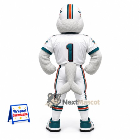 Dolphin Mascot Costume - Football Uniform Dolphin Mascot Costume - Football Uniform