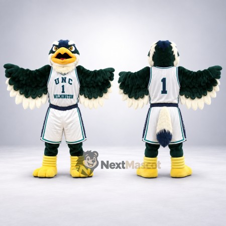 Eagle Mascot Costume - Green for Parades Eagle Mascot Costume - Green for Parades